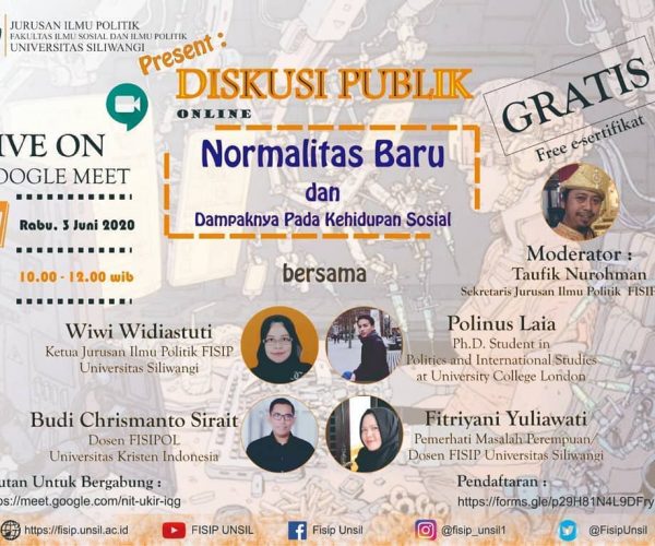 SERIES DPO JURUSAN ILMU POLITIK UNIVERSITAS SILIWANGI DPO seri I: Normalitas Baru dan Dampaknya Pada Kehidupan