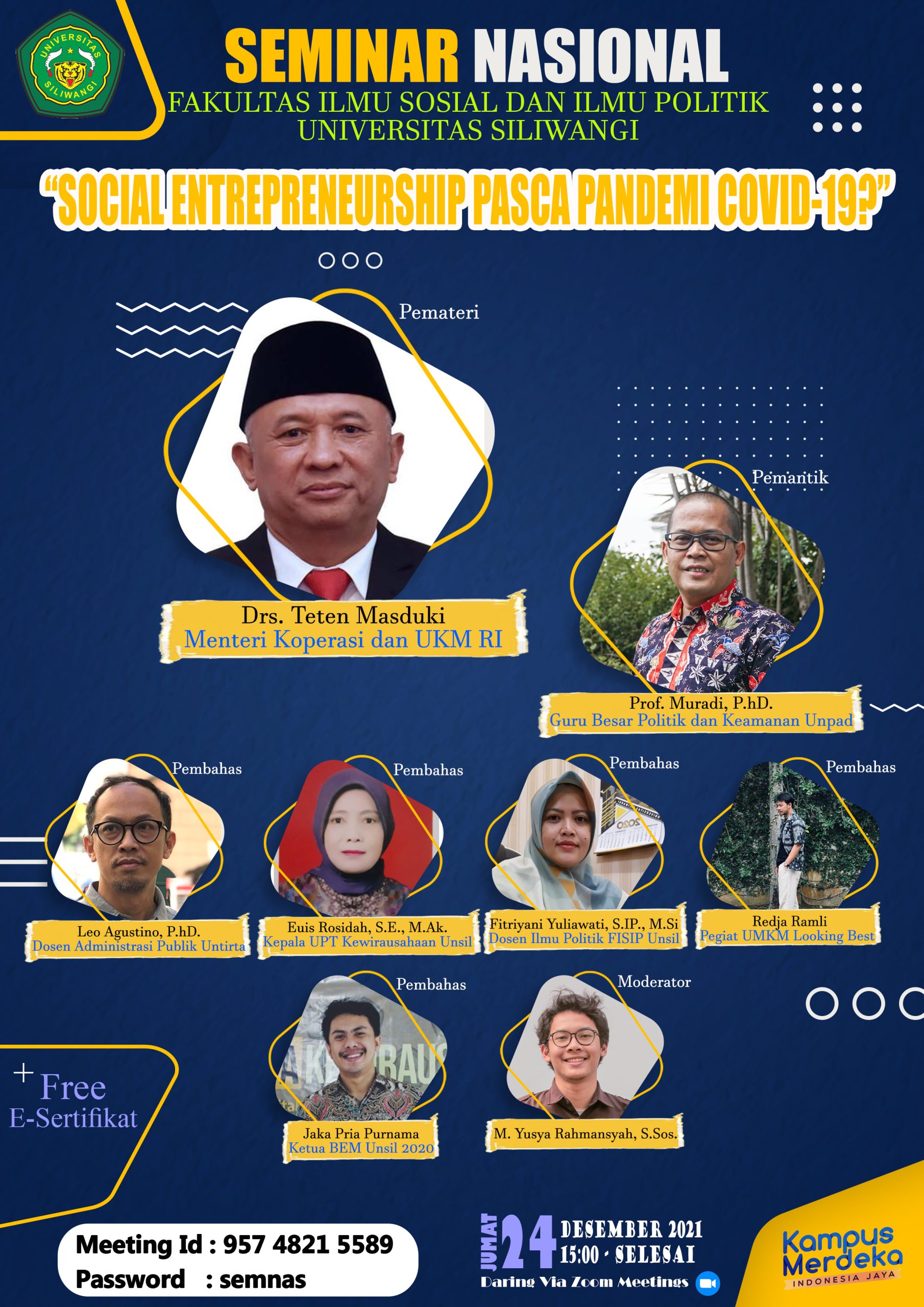 SEMINAR NASIONAL FAKULTAS ILMU SOSIAL DAN ILMU POLITIK