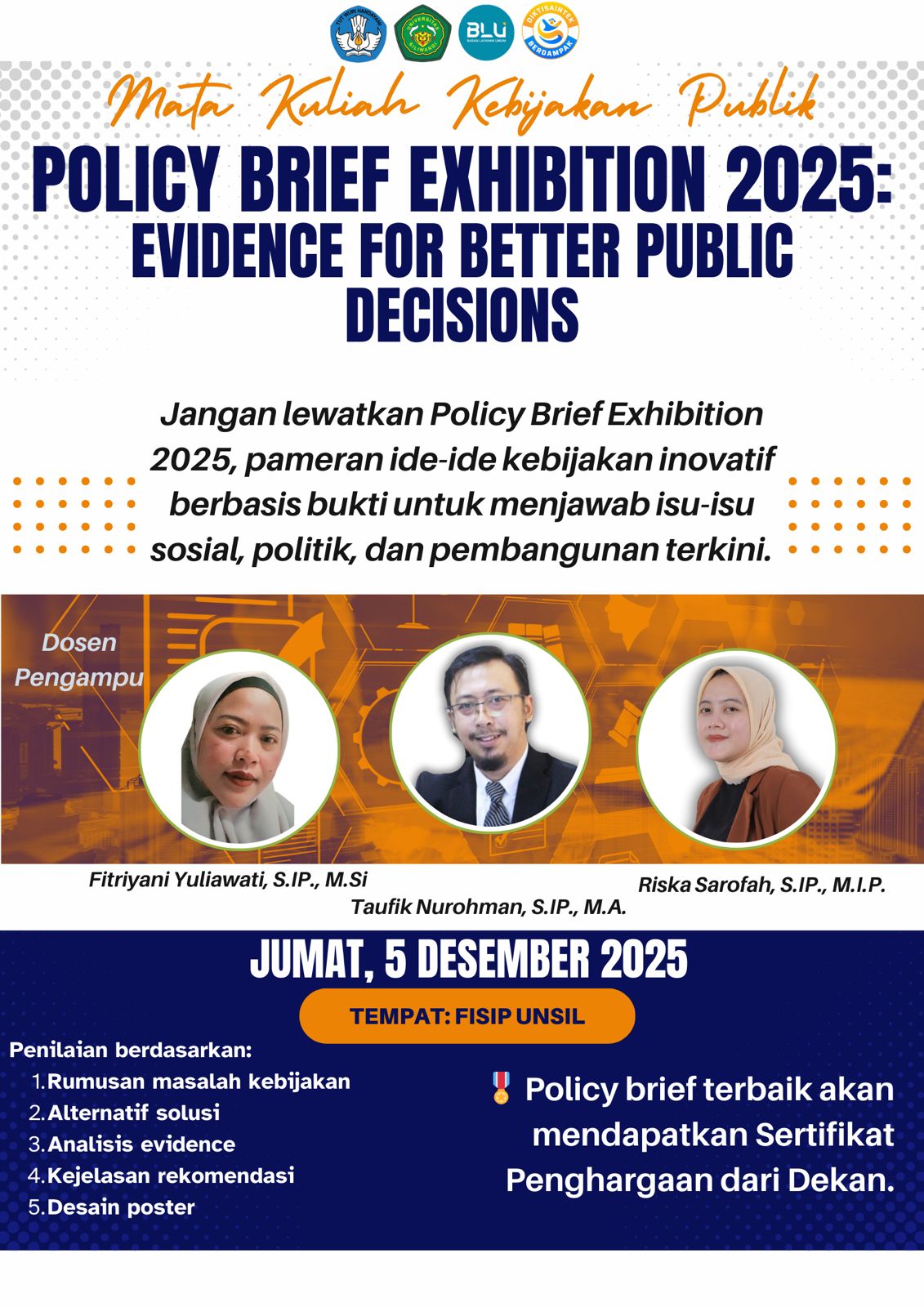 POLICY BRIEF EXHIBITION 2025 Evidence for Better Public Decisions
